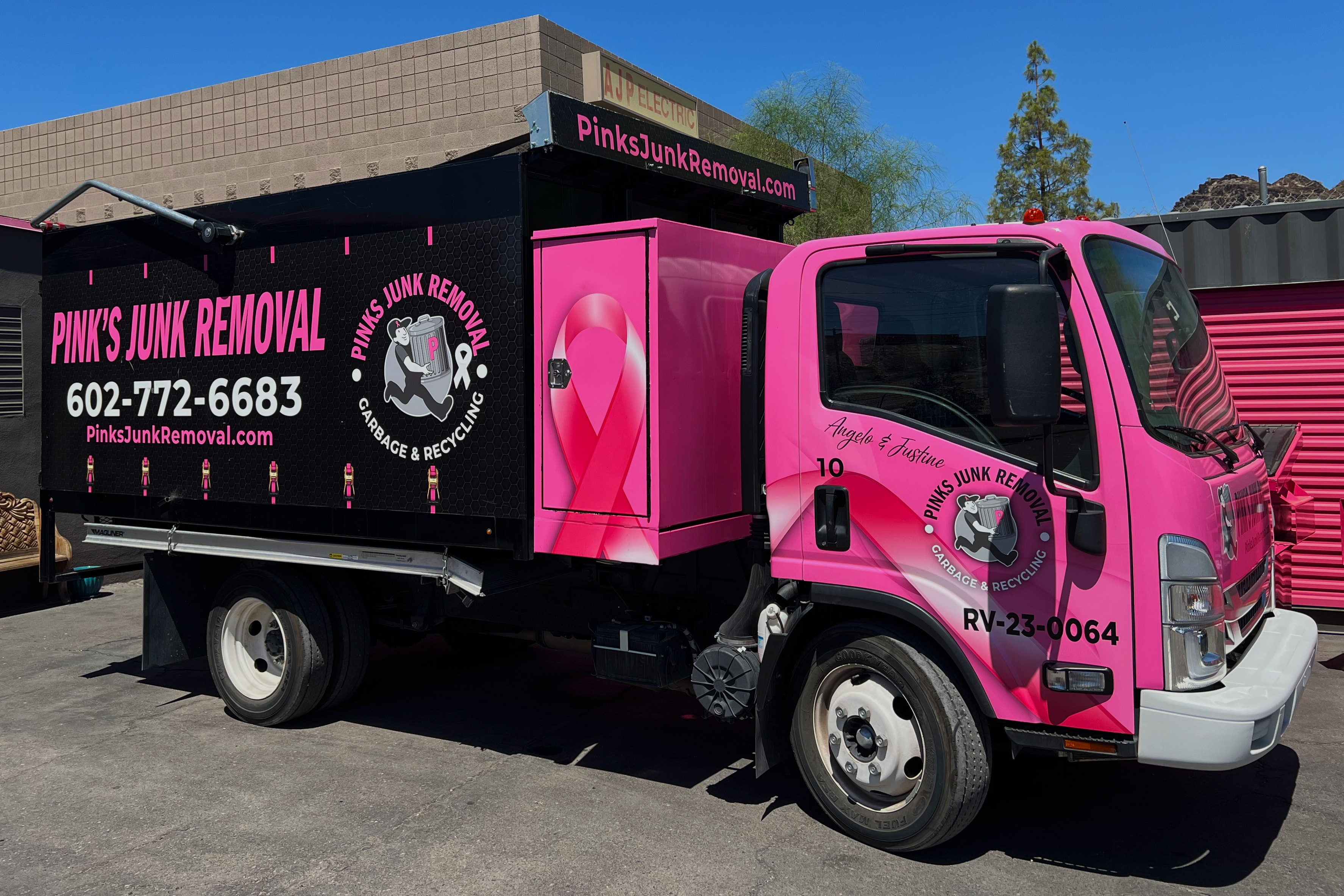 Pinks Junk Removal team providing professional junk removal services